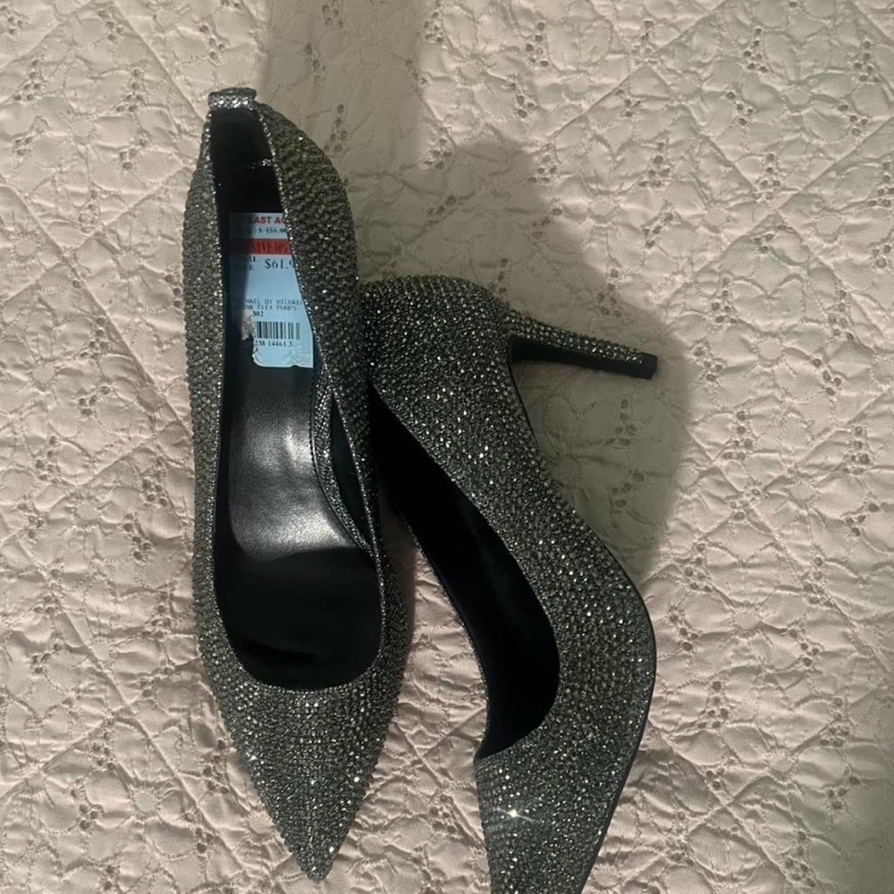 Michael Kors Sparkling Silver Heels